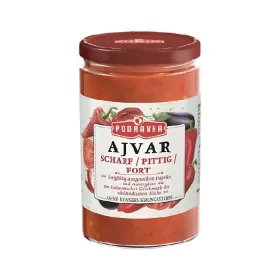   Podravka Ajvar Hot 350 g (Croatia Pepper Spread, Spicy Flavor)
