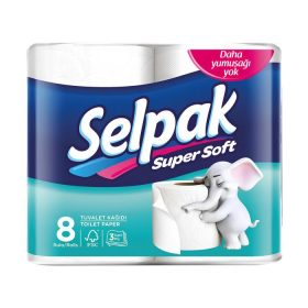   Selpak Süper Soft 8 Rulo – Kalıcı Ferahlık, Yumuşak Dokunuş