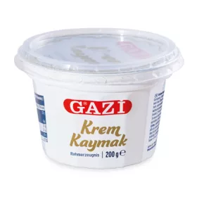   Gazi Krem Kaymak 200 g | Geleneksel Kaymak – Kaliteli Sofralık Ürün