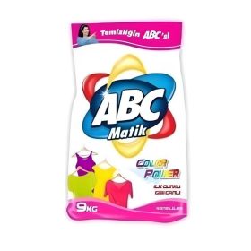   ABC Çamaşır Deterjanı Color 9 kg – Güçlü Leke Çıkarıcı, Derinlemesine Temizlik