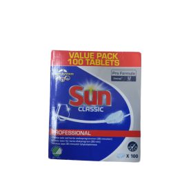   SUN Bulaşık Makinesi Tabletleri 100 Adet – Yağ Çözücü Güç, Parlak ve Temiz Sonuç