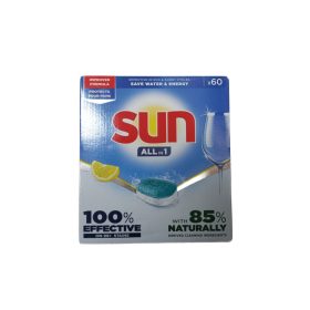   SUN Bulaşık Makinesi Tabletleri 60 Adet – Kurumuş Kirlerde Etkili Bulaşık Çözümü