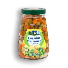   Burcu Gemüsemischung Konserve 310 g – Gemüsekonserve für Salat, Beilage & schnelle Küche