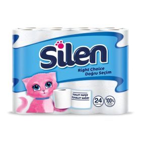   Silen Tuvalet Kağıdı 24 Rulo – Aile Boyu Stok İçin Ekonomik Paket