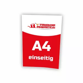   Broşür DIN A4 (21,0 cm x 29,7 cm), bir tarafı baskılı, 115 gr