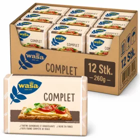  Wasa Knäckebrot Complet Vollkorn (12 Stk. x 260 g)