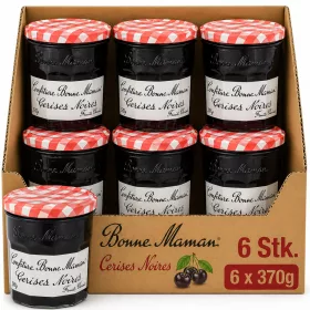  Bonne Maman Black Cherry Jam (6 Pcs Carton, 6 x 370 g)