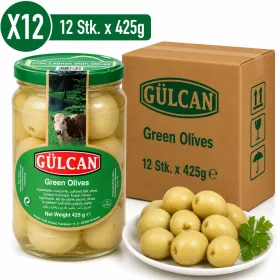 Gülcan Labneh with Green Olives – 12 Pcs x 425 g