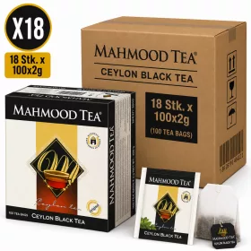  Mahmood Tea Ceylon Black Tea – 18 pcs x 100 Tea Bags (100 × 2 g)