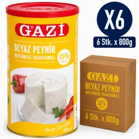 Gazi Traditional White Cheese 55% Fat – 6 Pieces x 800 g