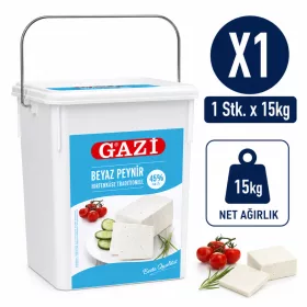 Gazi Traditional White Cheese 45% Fat – 1 Bucket x 15 kg