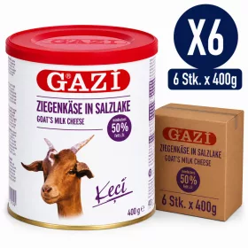   Gazi Goat's Milk Cheese in Brine (50% Fat in Dry Matter) – 6 Pieces x 400 g