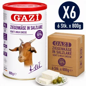 Gazi Goat Cheese in Brine 50% Fat – 6 Pieces x 800 g