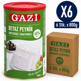 Gazi Traditional White Cheese 60% Fat – 6 Pieces x 800 g
