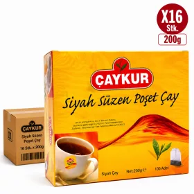 Çaykur Black Tea Bags – 16 Packs x 200 g