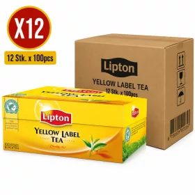 Lipton Yellow Label Black Tea – 12 pcs x 100 Tea Bags