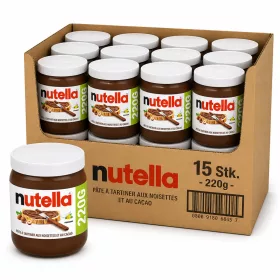 Nutella Haselnuss-Kakao-Creme (15 Stk. x 220 g)