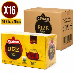 Çaykur Rize Black Tea Teapot Bags – 16 Packs x 40 Bags