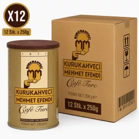Kurukahveci Mehmet Efendi Turkish Coffee – 12 Pcs x 250 g