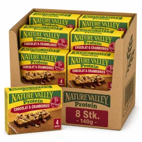   Nature Valley Protein Riegel Schokolade & Cranberry (8 Stk. x 140 g)