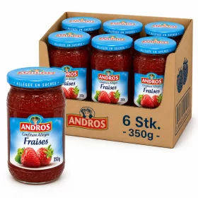 Andros Erdbeer Konfitüre Weniger Zucker (6 Stk. x 350g)