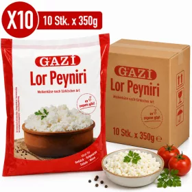 Gazi Turkish Style Whey Cheese – 10 Pieces x 350 g