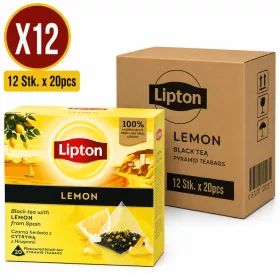 Lipton Lemon Black Tea – 12 pcs x 20 Tea Bags