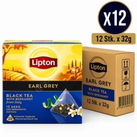 Lipton Earl Grey Black Tea with Bergamot – 12 pcs x 32 g