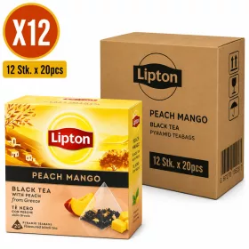 Lipton Peach & Mango Black Tea – 12 pcs x 20 Tea Bags