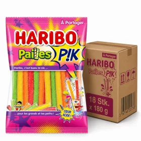 Haribo Pailles Pik Ekşi Şerit Şeker (18 Stk. x 180 g)