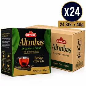   Çaykur Altınbaş Bergamot Flavoured Black Tea Bags – 24 pcs x 40 g