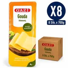 Gazi Sliced Gouda Cheese – 8 Pieces x 700 g