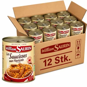    William Saurin Sausages with Beans (12 Pcs Carton, 12 x 840 g)