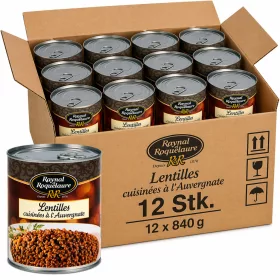    Raynal et Roquelaure Auvergne Style Lentils (12 Pcs Carton, 12 x 840 g)