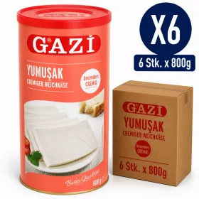 Gazi Creamy Soft Cheese – 6 Pieces x 800 g