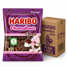   Haribo Chamallows Choco Schaumzucker Mit Schokolade (14 Stk. x 160 g)