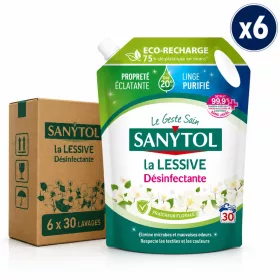   Sanytol La Lessive Désinfectante Floral Freshness Liquid Laundry Detergent Refill Pack (6 pcs x 30 Washes)