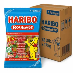 Haribo Roulette Fruity Candy Rolls (32 pcs x 175 g)