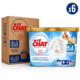   Le Chat Sensitive 4in1 Discs Aloe Vera & Marseille (6 pcs x 23 Washes)