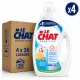 Le Chat Sensitive Liquid Laundry Detergent with Marseille Soap & Aloe Vera (4 pcs x 38 Washes)