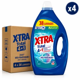   XTRA Total 4+1 Déo Fraîcheur+ Liquid Laundry Detergent (4 pcs x 38 Washes)