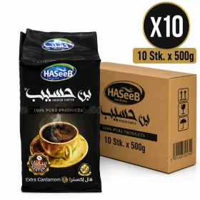 Haseeb Extra Cardamom Coffee – 10 Pcs x 500 g
