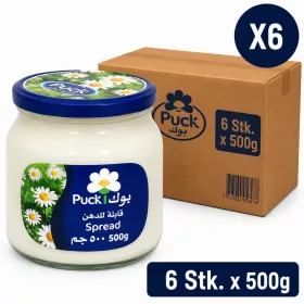 Puck Spreadable Cheese in Glass Jar – 6 Pcs x 500 g