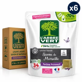   L'Arbre Vert Liquid Laundry Detergent Savon de Marseille Provençal Fragrance  1,5 L (6 pcs x 34 Washes)