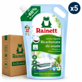   Rainett Liquid Laundry Detergent Bicarbonate of Soda (5 pcs x 32 Washes)
