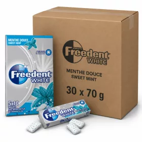   Freedent White Sweet Mint Sugar Free Chewing Gum (30 pcs x 70 g)