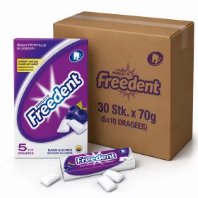   Freedent White Blueberry Sugar Free Chewing Gum (30 pcs x 70 g)