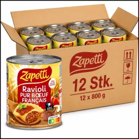    Zapetti Ravioli with French Beef (12 Pcs Carton, 12 x 800 g)