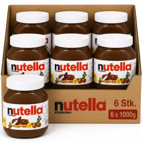  Nutella Hazelnut Cocoa Spread (6 Pcs x 1000 g)