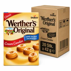   Werther’s Original Şekersiz Kremalı Şeker (20 Adet x 42 g)